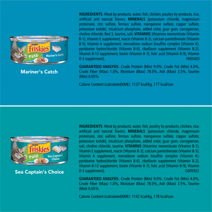 Friskies Seafood Variety Pack Canned Cat Food