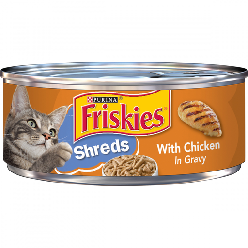 Friskies Savory Shreds with Chicken in Gravy Canned Cat Food