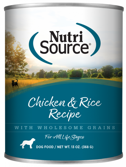 NutriSource Adult Chicken & Rice Canned Dog Food