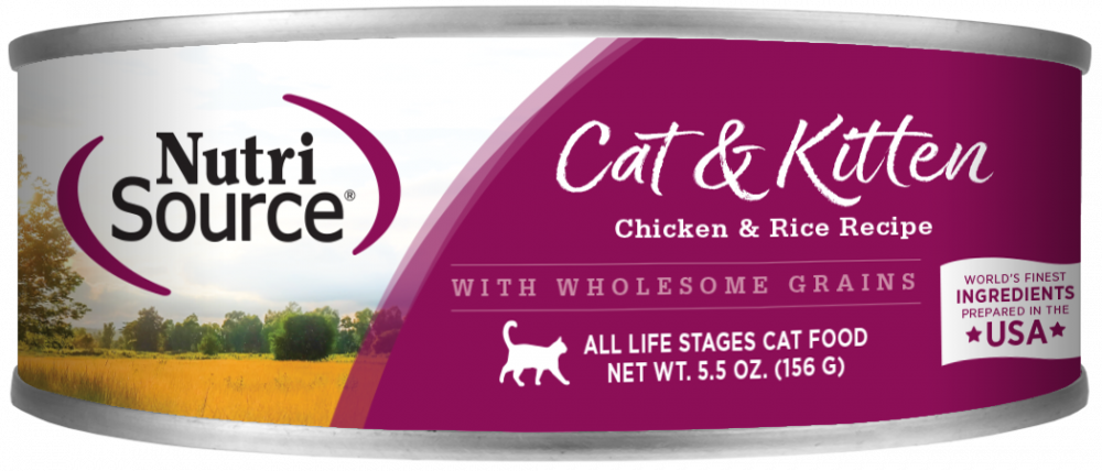 NutriSource Cat & Kitten Chicken & Rice Canned Cat Food