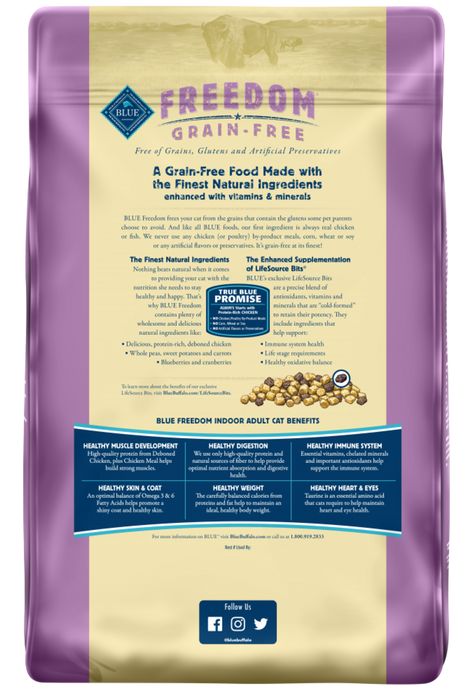 Blue Buffalo Freedom Grain-Free Indoor Adult Chicken Recipe Dry Cat Food