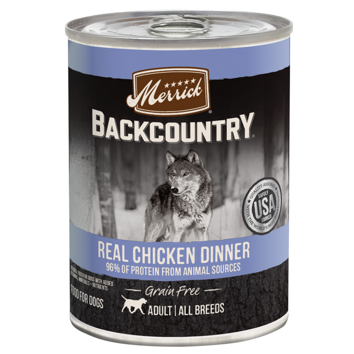 Merrick Backcountry Grain Free Backcountry 96% Chicken Recipe Canned Dog Food