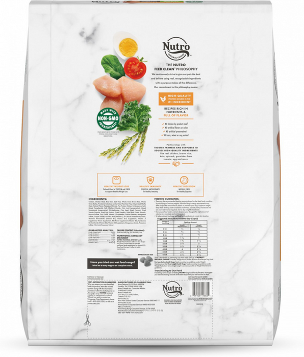 Nutro Wholesome Essentials Healthy Weight Adult Farm-Raised Chicken, Lentils & Sweet Potato Dry Dog Food