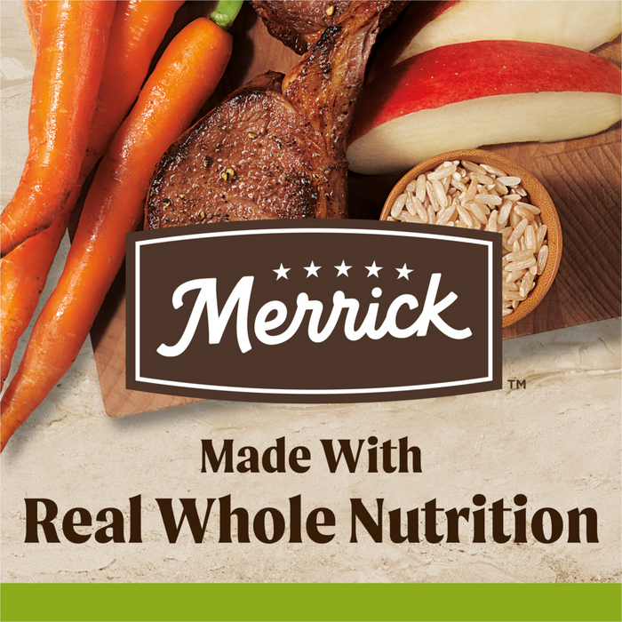 Merrick Healthy Grains Premium Adult Dry Dog Food, Wholesome And Natural Kibble With Lamb And Brown Rice