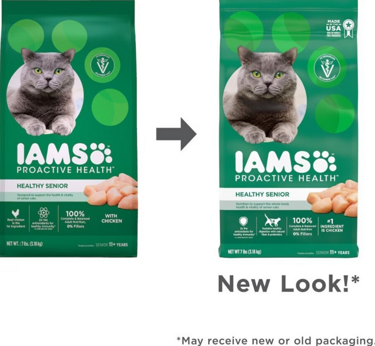 Iams ProActive Health Lively Senior 11+ Chicken Recipe Dry Cat Food