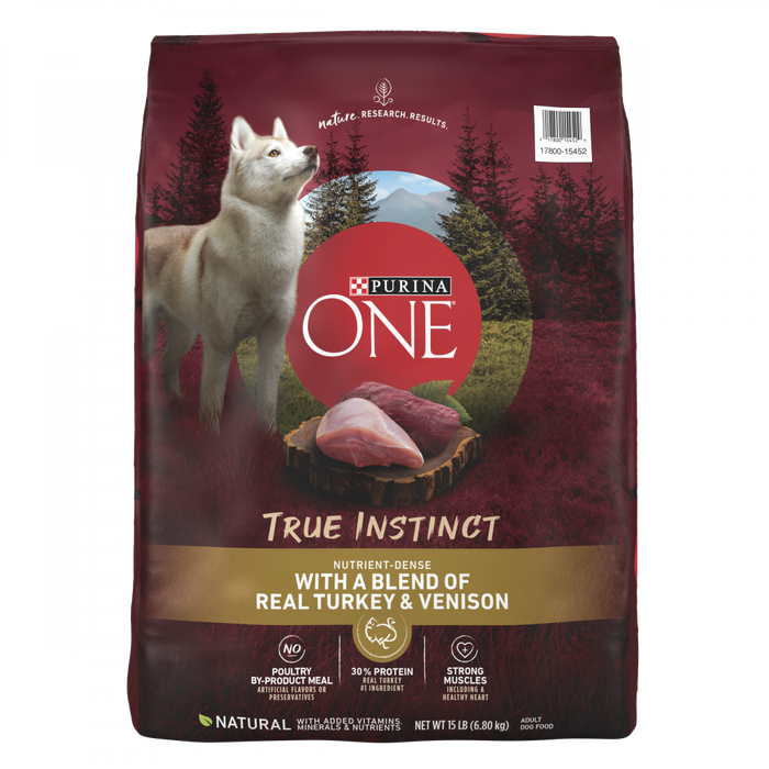 Purina ONE SmartBlend True Instinct Real Turkey & Venison Adult Premium Dry Dog Food