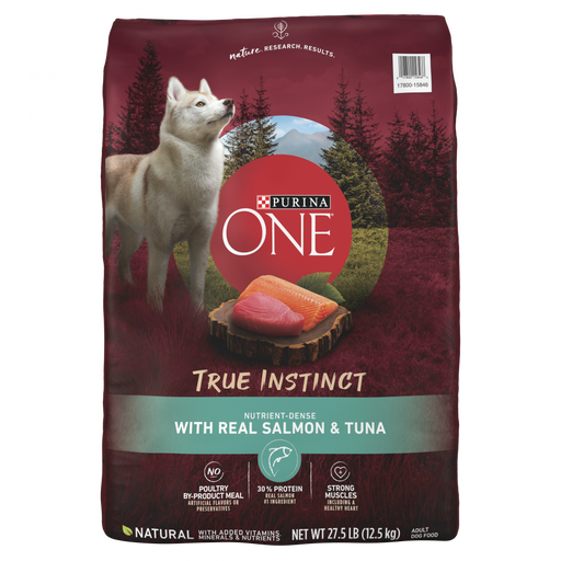 Purina ONE SmartBlend True Instinct Real Salmon & Tuna Adult Premium Dry Dog Food