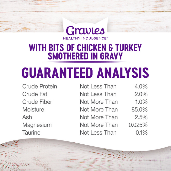 Wellness Healthy Indulgence Natural Grain Free Gravies with Chicken and Turkey in Gravy Cat Food Pouch