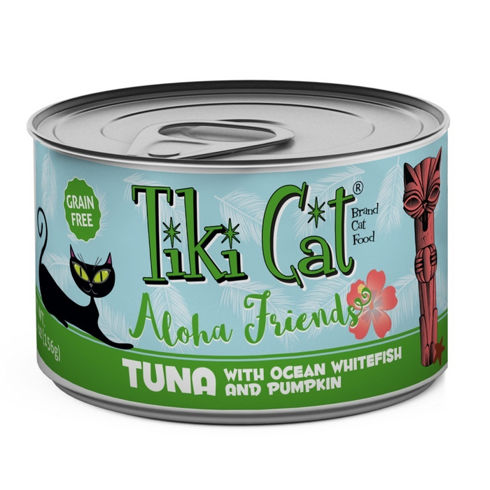 Tiki Cat Aloha Friends Grain Free Tuna with Ocean Whitefish and Pumpkin Canned Cat Food