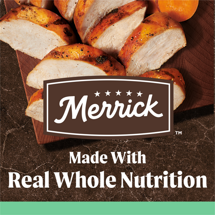 Merrick Senior Dry Dog Food Real Chicken & Sweet Potato Grain Free Dog Food Recipe