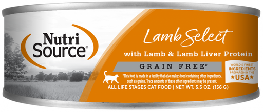 NutriSource Grain Free Lamb & Lamb Liver Select Canned Cat Food