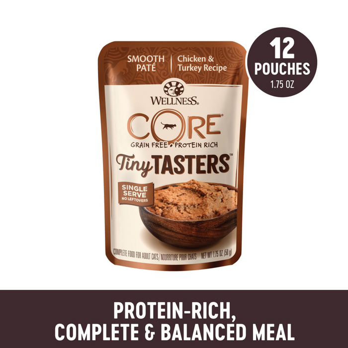 Wellness CORE Tiny Tasters Chicken & Turkey Pate Wet Cat Food