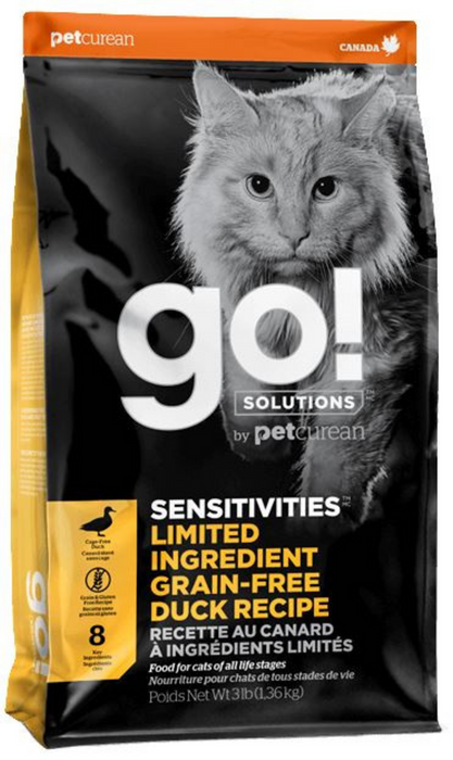 Petcurean GO! Solutions Sensitivities Limited Ingredient Duck Recipe Dry Cat Food