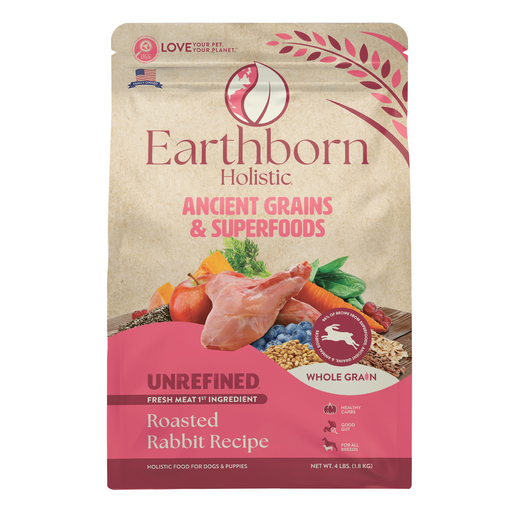 Earthborn Holistic Unrefined Roasted Rabbit with Ancient Grains & Superfoods Dry Dog Food