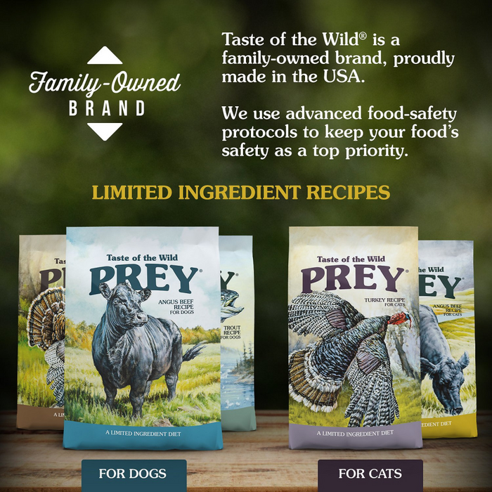 Taste Of The Wild Grain Free Prey Limited Ingredient Angus Beef Dry Dog Food