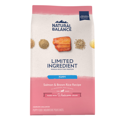 Natural Balance Limited Ingredient Salmon & Brown Rice Puppy Recipe Dry Dog Food