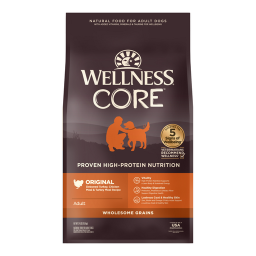 Wellness CORE High Protein Wholesome Grains Original Recipe Dry Dog Food