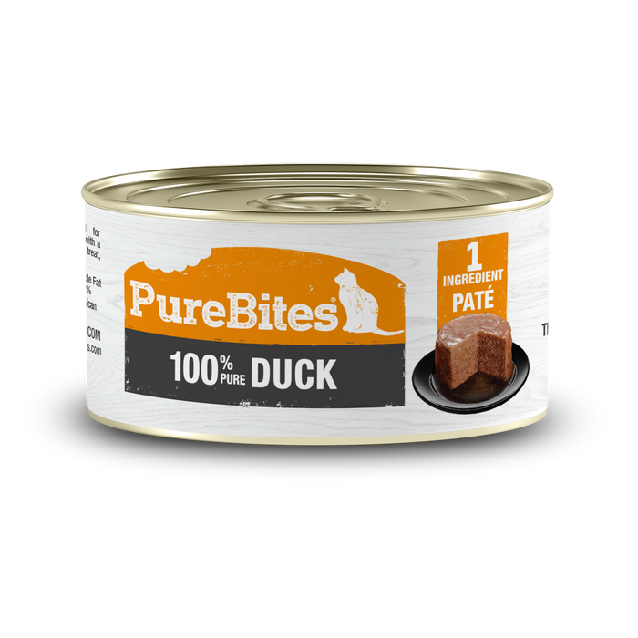 PureBites 100% Pure Duck Pate Cat Treat