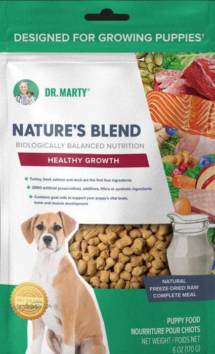 Dr. Marty Nature's Blend for Puppies Freeze Dried Raw Dog Food