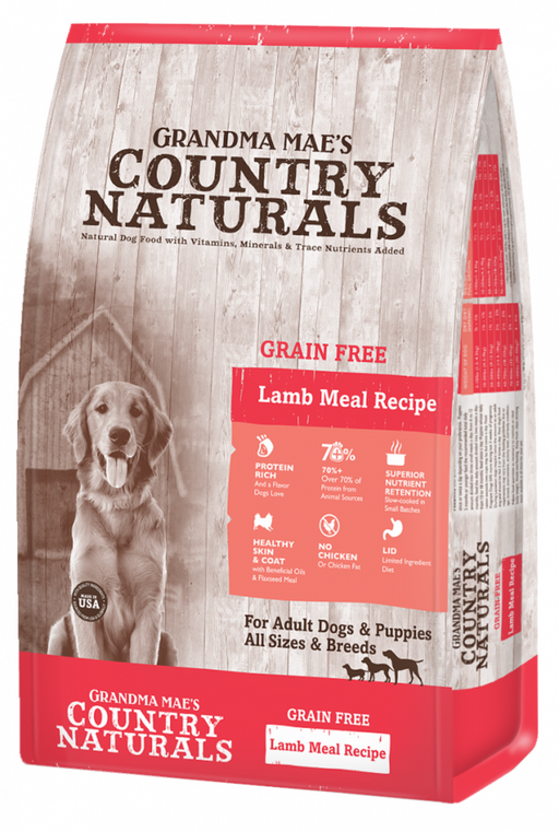 Grandma Mae's Country Naturals Grain Free Lamb Meal Dry Food for Dogs