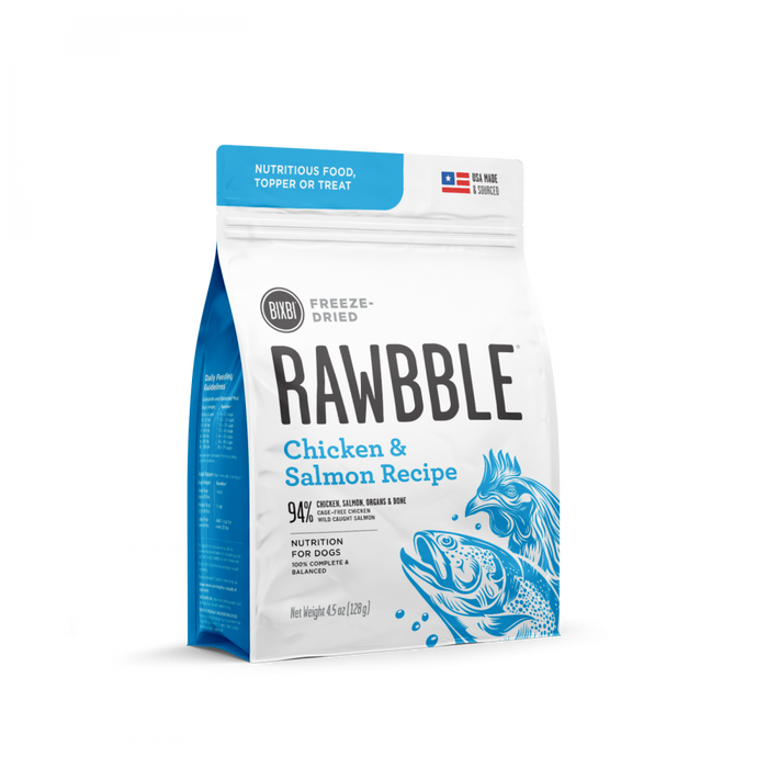 BIXBI Rawbble Freeze Dried Chicken & Salmon