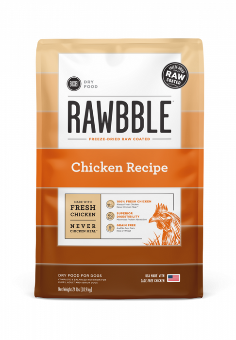 Bixbi Rawbble Kibble Grain Free Chicken Dog Food