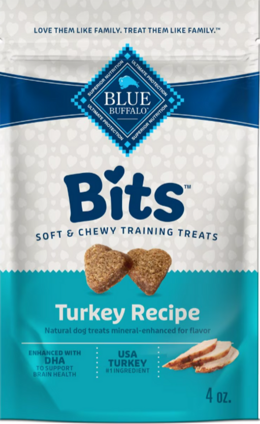 Blue Buffalo Bits Tempting Turkey Natural Soft-Moist Training Treats