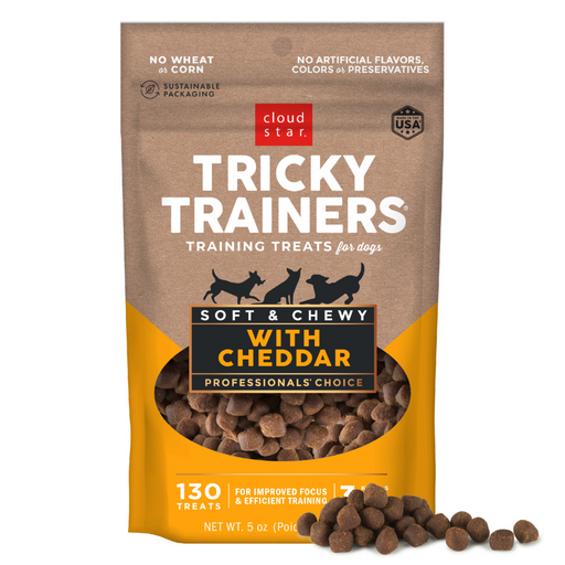 Cloud Star Tricky Trainers Soft & Chewy Cheddar Dog Treats