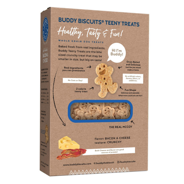 Buddy Biscuits Teeny Crunchy Bacon & Cheese Dog Treats