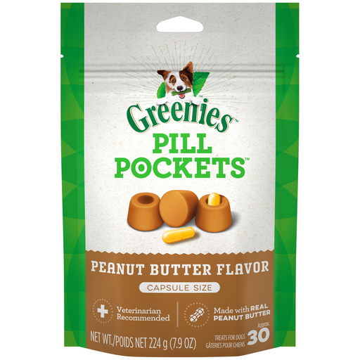 Greenies Pill Pockets Canine Peanut Butter Dog Treats