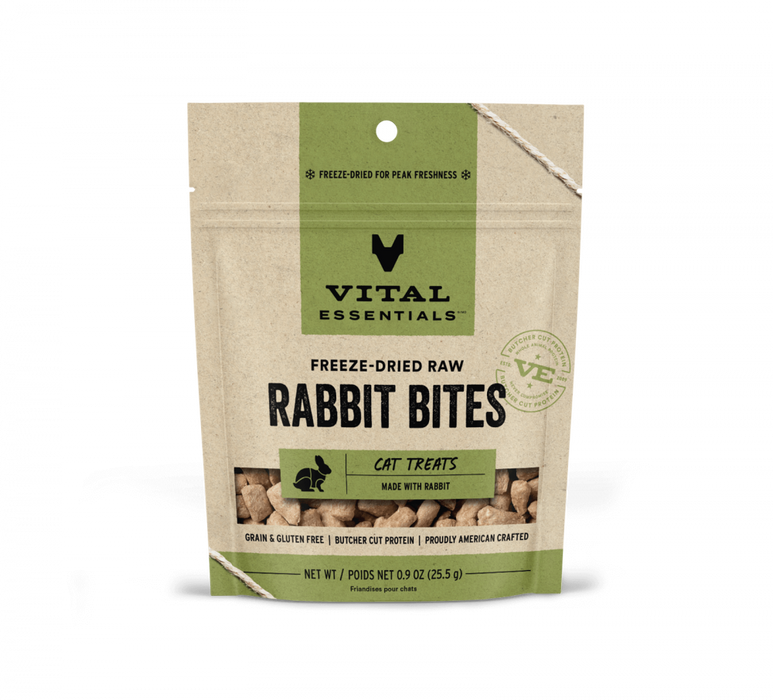 Vital Essentials Vital Cat Freeze Dried Grain Free Rabbit Bites Cat Treats