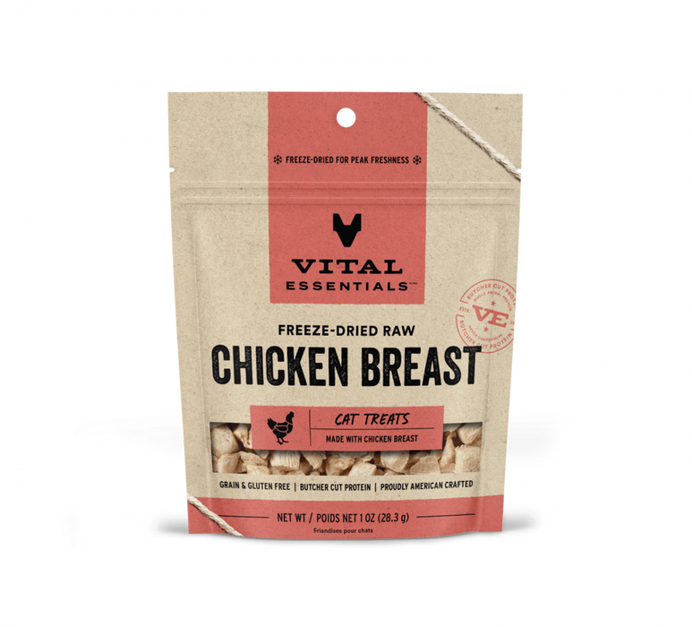 Vital Essentials Vital Cat Freeze Dried Grain Free Chicken Breast Cat Treats