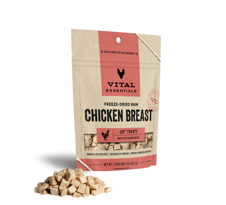 Vital Essentials Vital Cat Freeze Dried Grain Free Chicken Breast Cat Treats