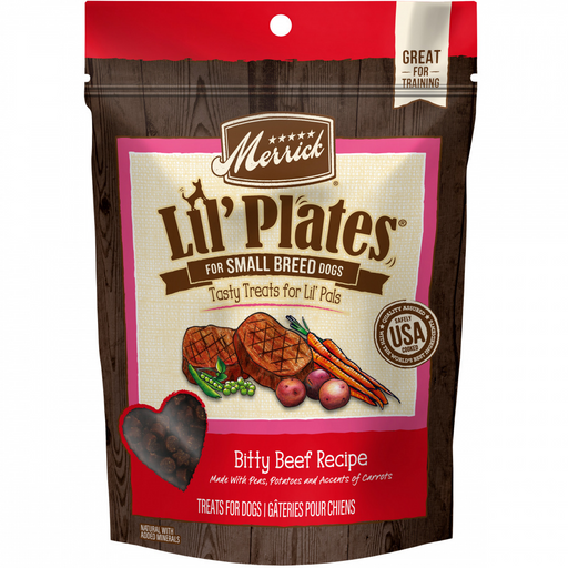 Merrick Lil' Plates Grain Free Bitty Beef Dog Treats