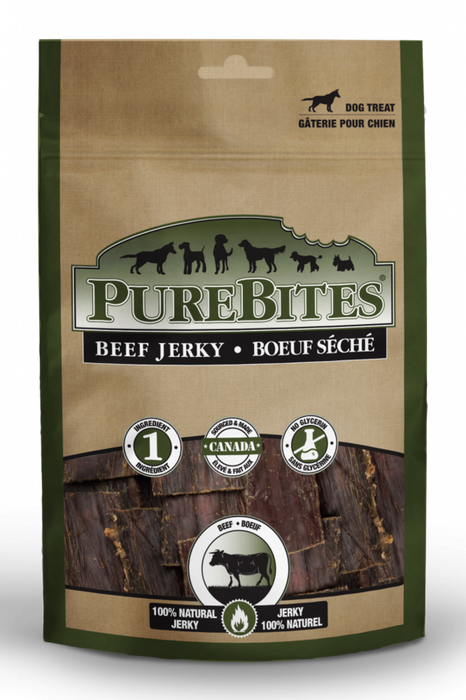 PureBites Beef Jerky Freeze Dried Raw Dog Treats