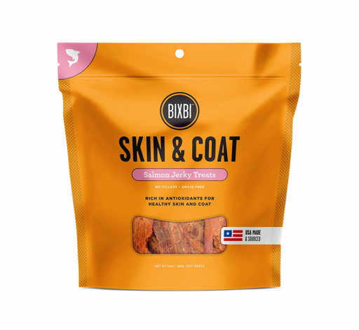 BIXBI Skin & Coat Salmon Jerky Dog Treats