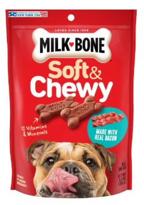 Milk-Bone Soft & Chewy Dog Treats Made With Real Bacon