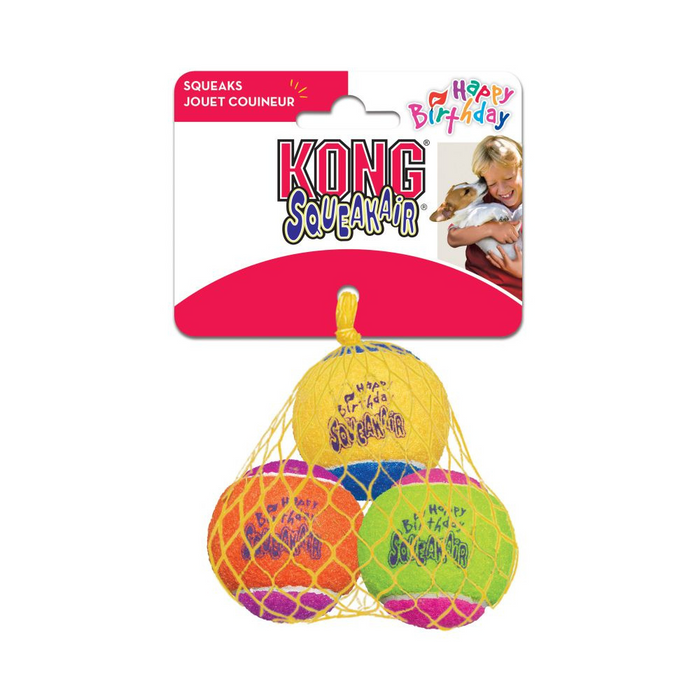 KONG AirDog Squeakair Birthday Balls Dog Toy