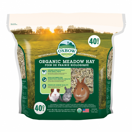 Oxbow Animal Health Organic Meadow Hay For Rabbits & Guinea Pigs