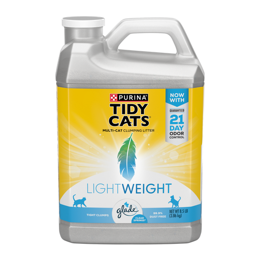 Tidy Cats Clear Springs Scent LightWeight Glade Tough Odor Solutions Clumping Cat Litter