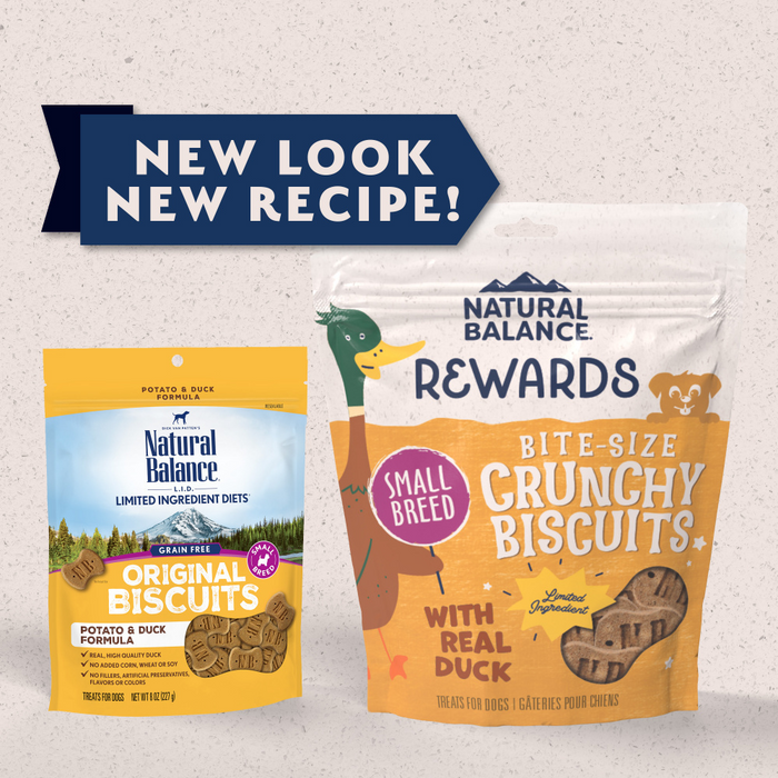 Natural Balance Rewards Crunchy Biscuits With Real Duck Dog Treats