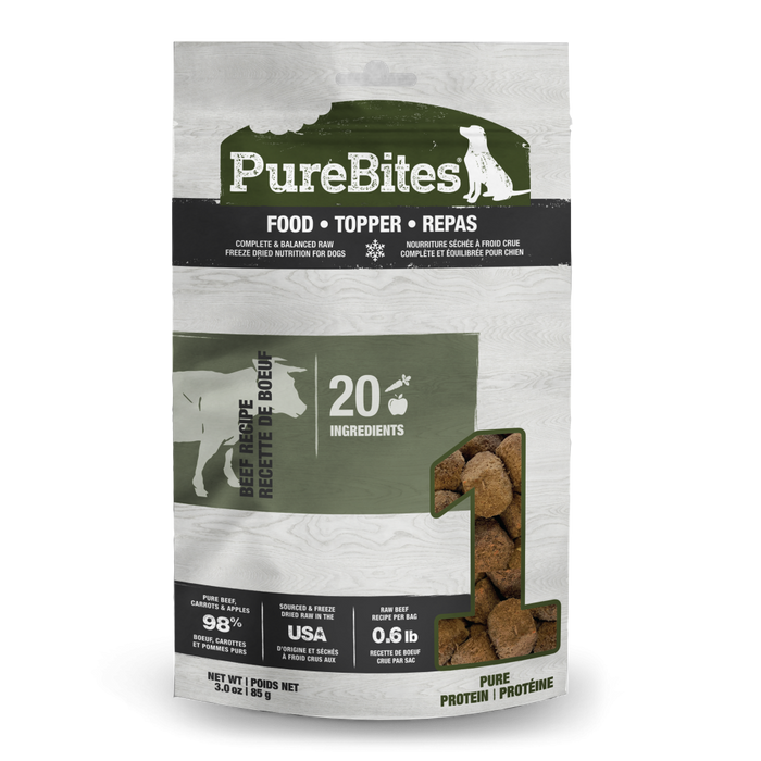 PureBites Dog Food Topper Beef Recipe