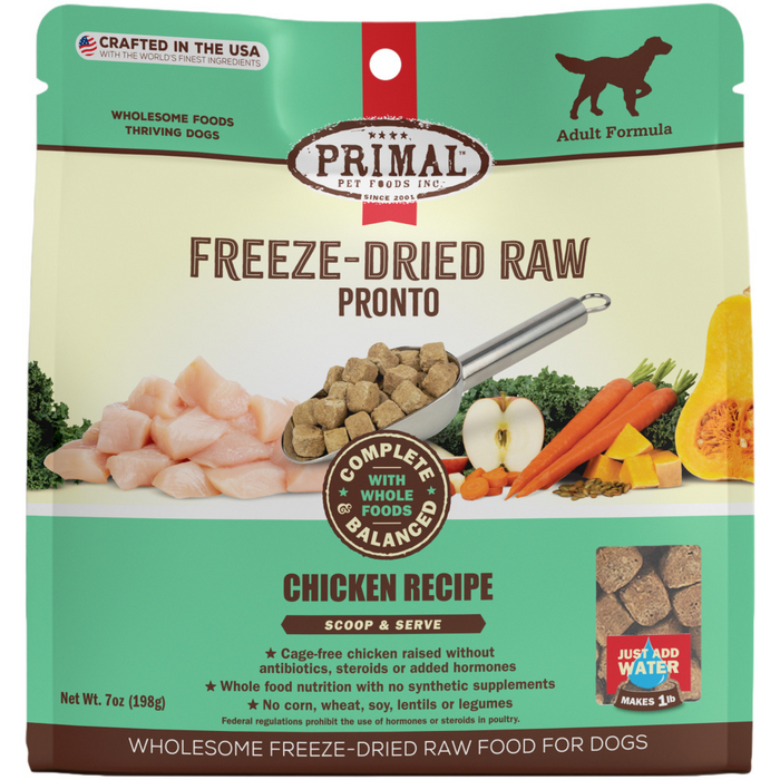 Primal Canine Chicken Formula Freeze-Dried Pronto