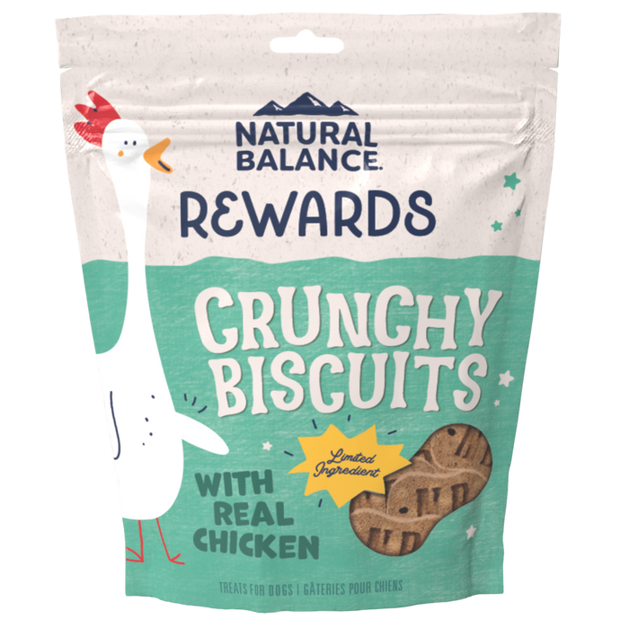 Natural Balance Rewards Crunchy Biscuits With Real Chicken Dog Treats