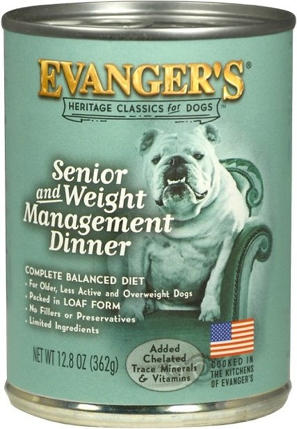 Evangers Classic Senior and Weight Management Canned Dog Food
