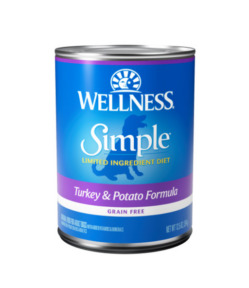 Wellness Simple Natural Limited Ingredient Diet Turkey and Potato Recipe Wet Canned Dog Food