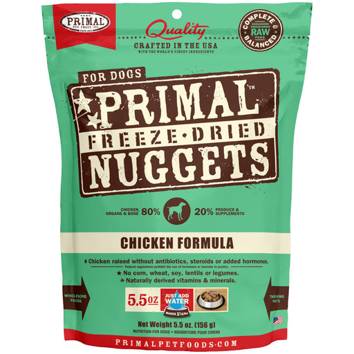 Primal Freeze Dried Nuggets Grain Free Chicken Formula Dog Food
