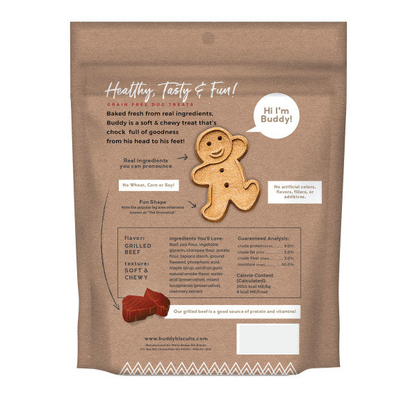 Buddy Biscuits Softies Soft & Chewy Grain Free Beef Dog Treats