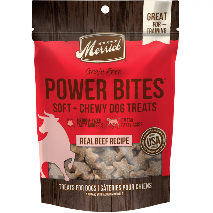Merrick Power Bites Real Texas Beef Recipe Dog Treats