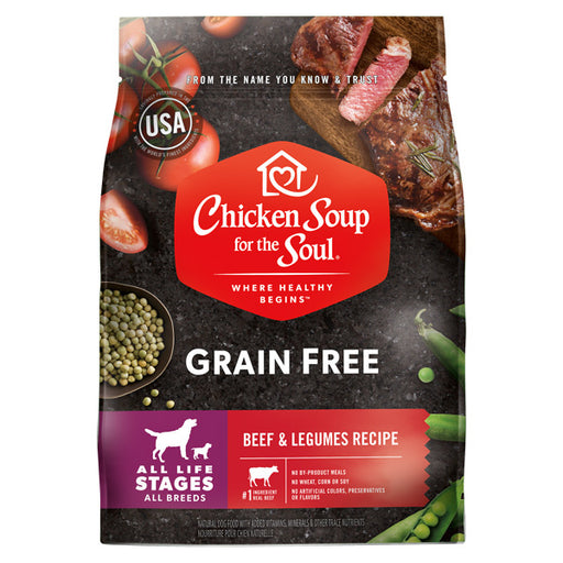 Chicken Soup For The Soul Grain Free Beef and Legumes Recipe Dry Dog Food
